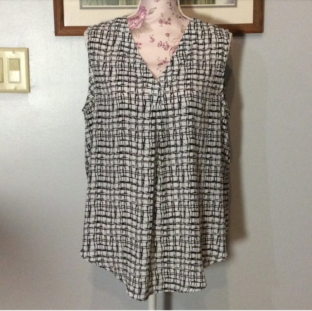 Black & White Inkblot Blouse